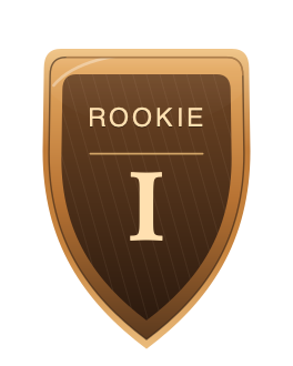 Rookie 1 rank badge